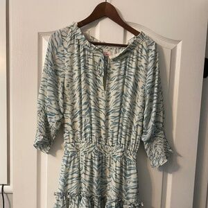 Buddy Love Aqua & Cream Dress